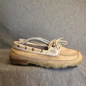 Twisted X Boot Womens Size 6.5‎ Dusty TanCasual Shoes Driving Moc  Walking Flat